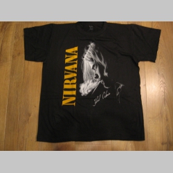 Nirvana - Kurt Cobain  čierne pánske tričko materiál 100% bavlna